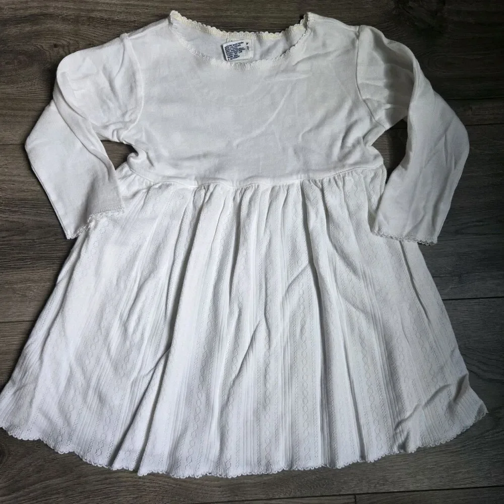 VTG Baby Gap Plaid Pinafore & Pointelle Top Set 18-24 Months Purple 2pc 90s Y2K